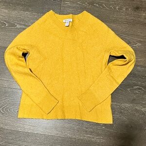 ATHLETA Merino Wool Hawthorne Crew Neck Sweater Size XS Pyramid Gold
